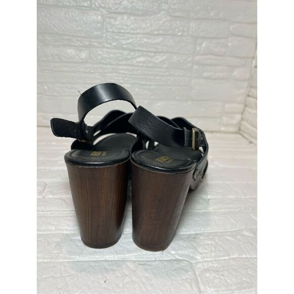 Kenneth Cole | Studded Leather Log Cabin Heels - Picture 4 of 7